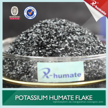 Am besten Humate Fertilizer von natürlichem Leonardite verfeinertem Kalium Humate / Kalium Humate Flakes / Super Kalium Humate